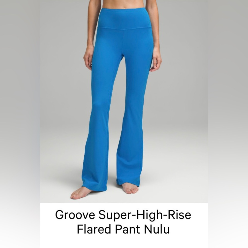 Groove Super High Rise Flared Pant Nulu Poolside Size 6